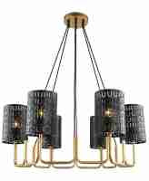 Подвесная люстра Lumien Hall Ноэль 4005/6P-GD-BK