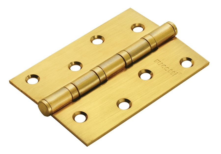 Петля дверная универсальная стальная с 4-мя подшипниками Rucetti RS 100X70X2.5-4BB SG