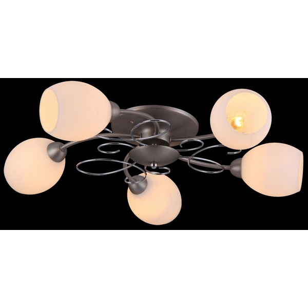 Потолочная люстра Natali Kovaltseva Udine 11403/5С CHROME, NICKEL