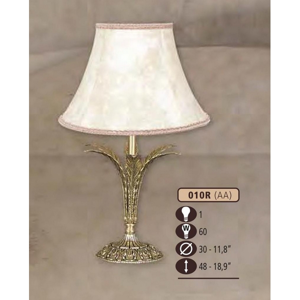 Интерьерная настольная лампа Riperlamp 010R/1 AA CREAM SHADE