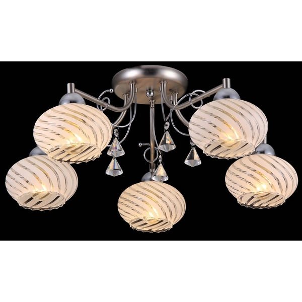 Потолочная люстра Natali Kovaltseva 11405 11405/5С CHROME, NICKEL