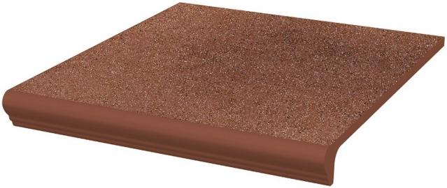 Клинкерная ступень простая  с капиносом структурная Paradyz Taurus Brown  33х30