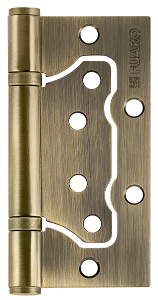 Петля универсальная без врезки Fuaro 500-2BB/BL 100x2,5 AB бронза