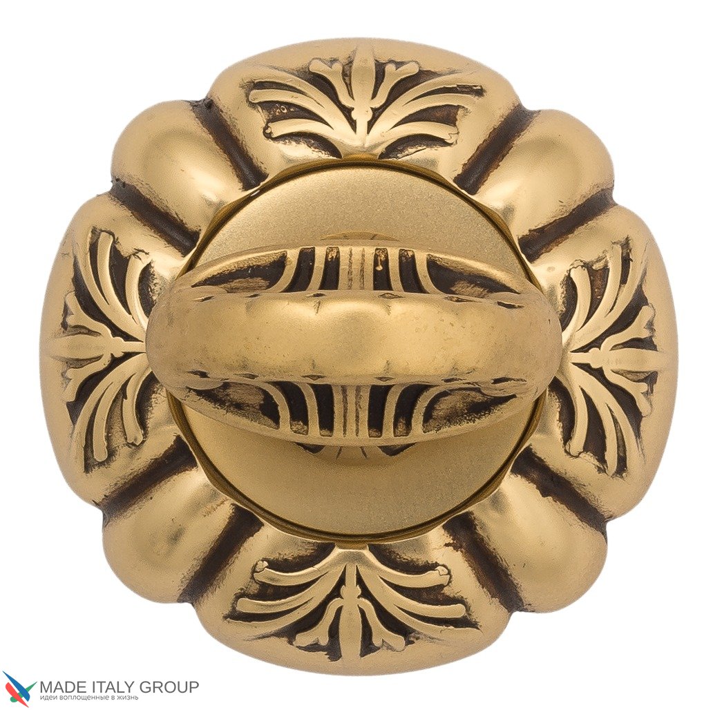 Фиксатор поворотный Venezia WC-4 D5 французское золото + коричневый