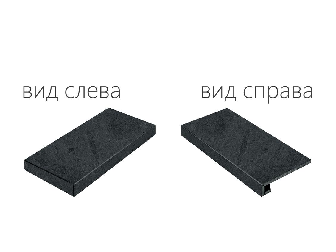 Ступень угловая левая Italon Materia Titanio Scalino Angolare Sinistro 620070000837 45х33