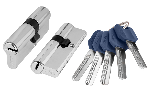 Цилиндровый механизм Punto Z400/90 mm (40+10+40) CP хром 5 кл.