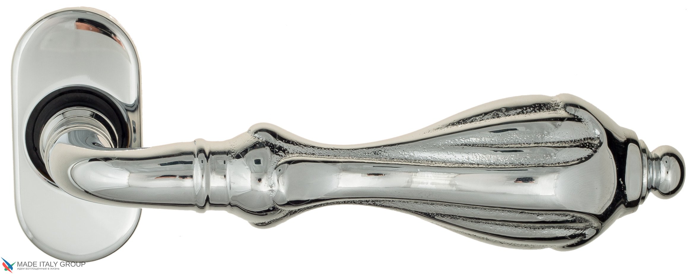 Дверная ручка для профильных дверей Venezia "ANAFESTO" EP полированный хром