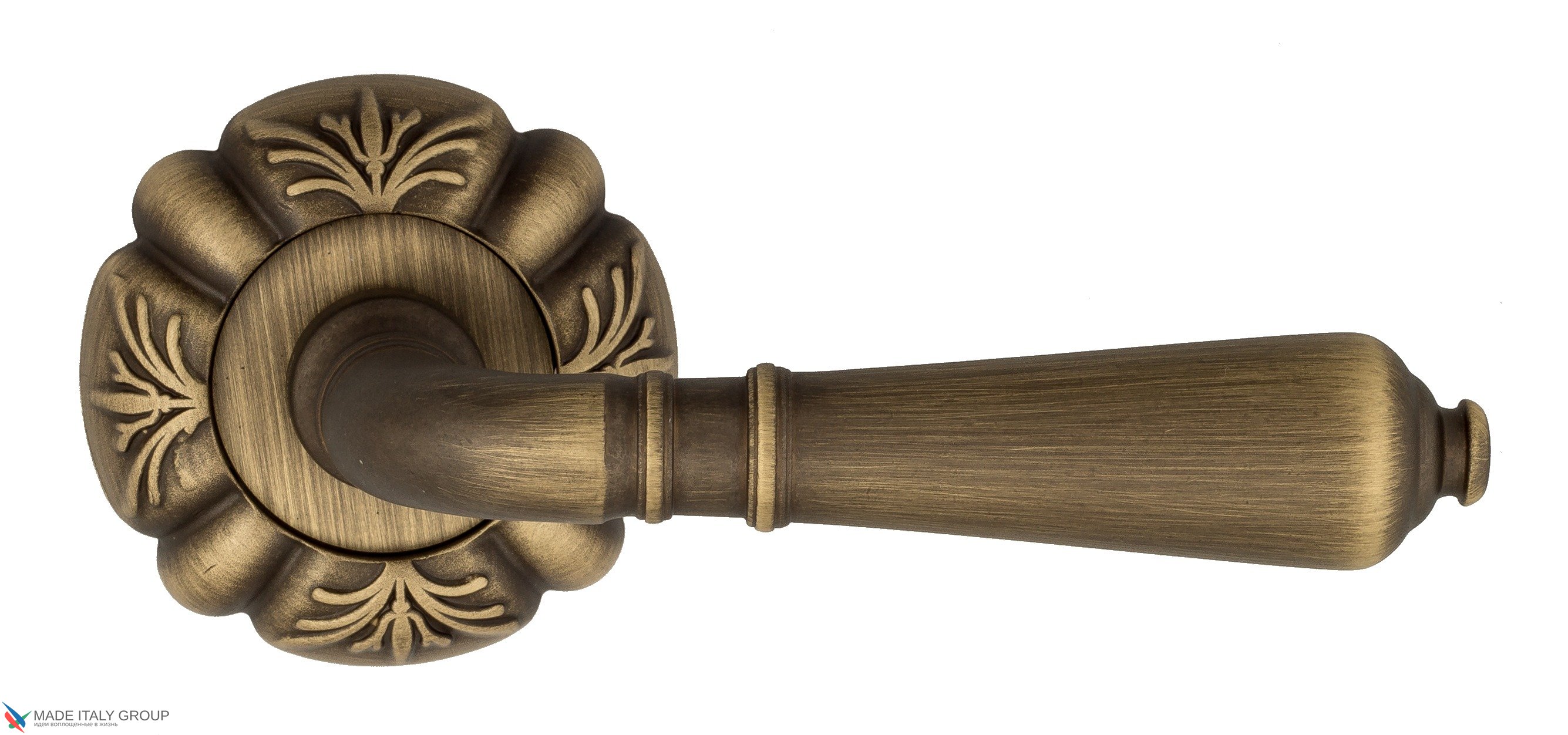 Дверная ручка Venezia "VIGNOLE" D5 матовая бронза