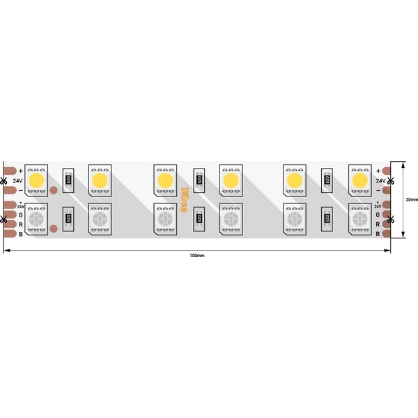 Светодиодная лента SWG SWG5120 SWG5120-24-28.8-RGBWW