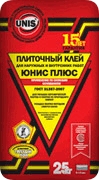 Клеевая смесь Юнис Плюс 25кг.