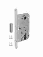 Замок межкомнатный магнитный под цилиндр с ответной планкой GRAVITY G02.196.50.85 MWSC итал тисненый