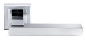 Ручка дверная межкомнатная Morelli MH-37 SC/CP-S матовый хром/хром