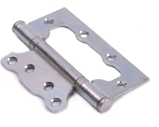 Петля без врезки (Петля бабочка ПБ) СКОБИС Петля бабочка ПБ цинк белый