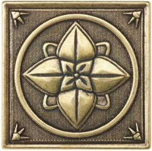 Вставка Moneli Decor Barro-co Art Taco Lotus Bronce 5х5