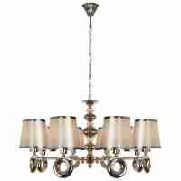 Подвесная люстра iLamp Brooklyn P2401-8 Nickel