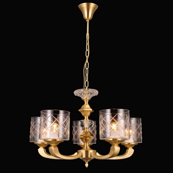 Люстра подвесная Natali Kovaltseva 75116/5C GOLD