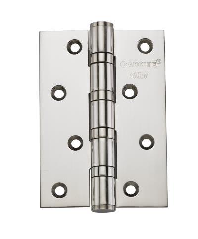 Петля дверная универсальная латунная ARCHIE SILLUR A010-C 100X70X3-4BB хром