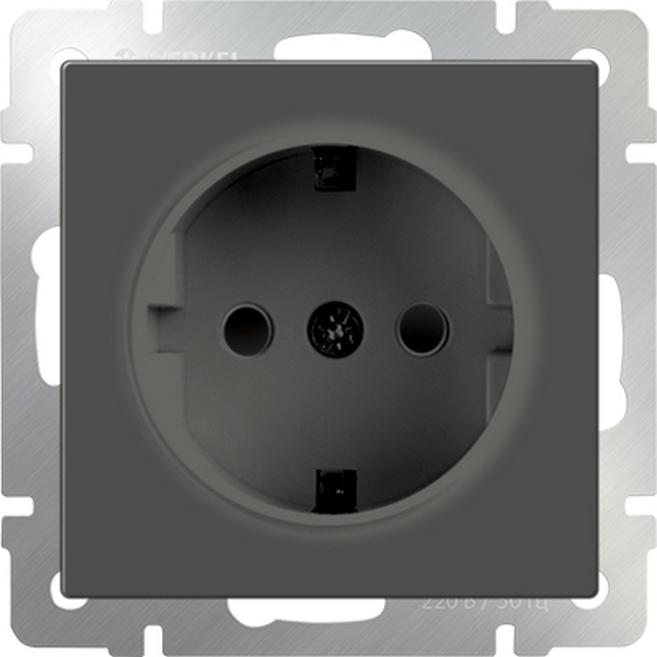 Розетка Werkel Серо-коричневый WL07-SKGS-01-IP44