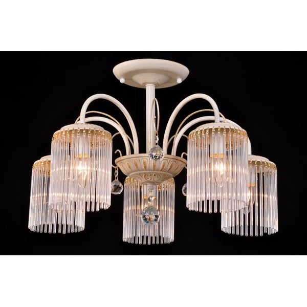 Потолочная люстра Natali Kovaltseva Olbia OLBIA 11397/5C GOLD IVORY