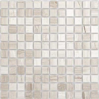 Мозаика Карамелле Pietrine Travertino Silver MAT чип 23x23х4 29,8х29,8