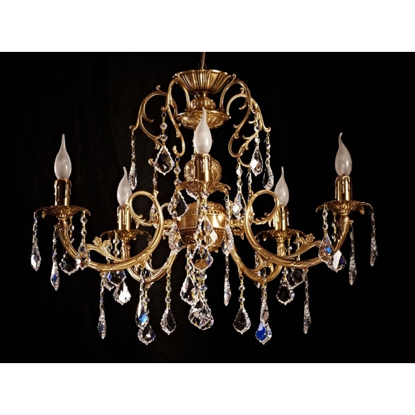 Люстра подвесная Brizzi 8888/5 AB Leaf crystal