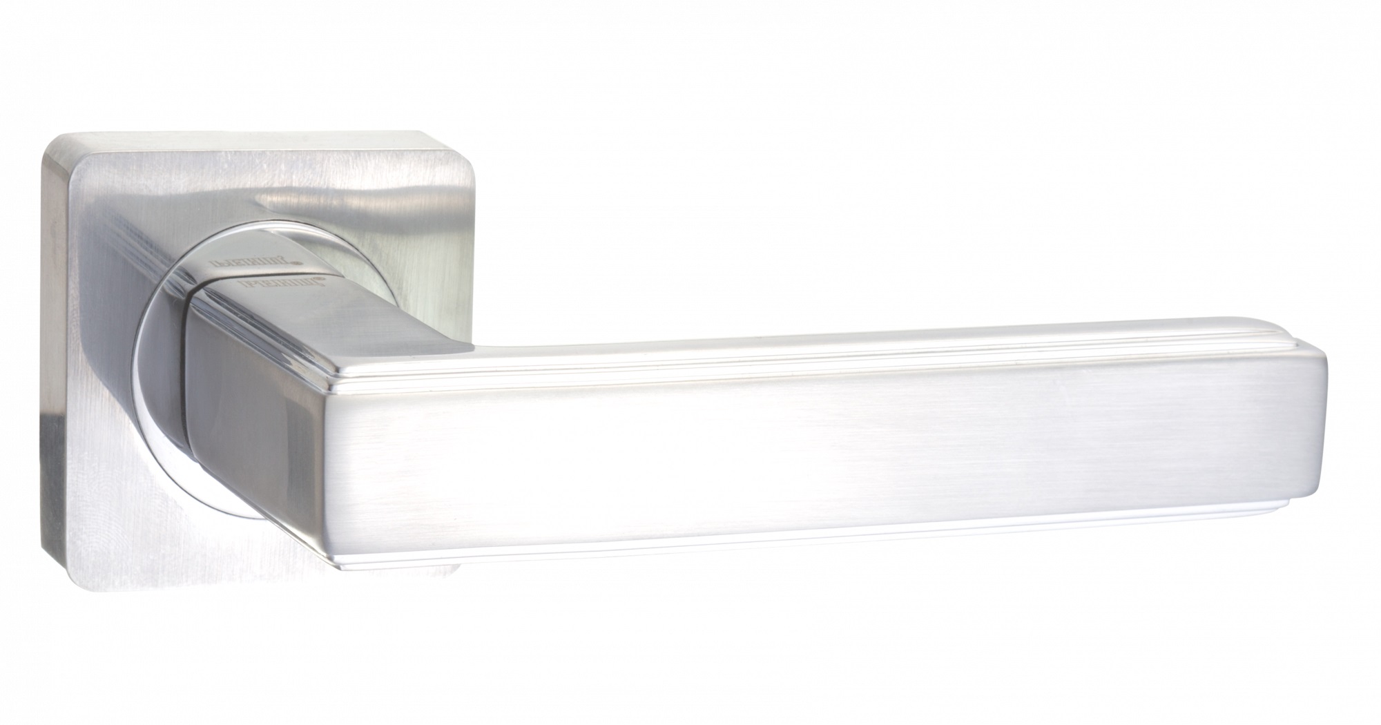 Ручка дверная Black&White RENZ INDH 96-02 MSW/CP "Арона", мат.суп.бел./хр.бл.КВ