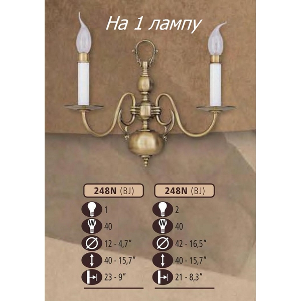 Бра Riperlamp 248N/1 BJ