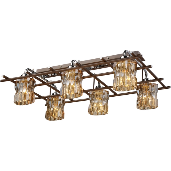 Люстра потолочная N-Light 480-06-13 chrome + wengue