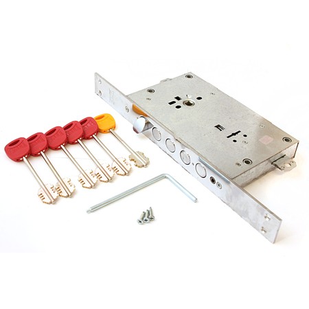 Замок сувальдный перекодируемый Kale Kilit 472LR-85BS63-CP-5KEY(w/o SP, w/o Ros)-WB 472LR000002 хром