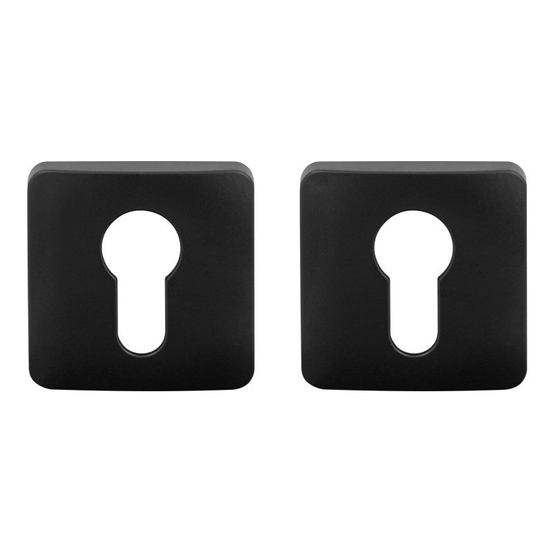 Накладка под цилиндр на квадр. основании Colombo PT 13 NM матовый черный кл RoboquattroS