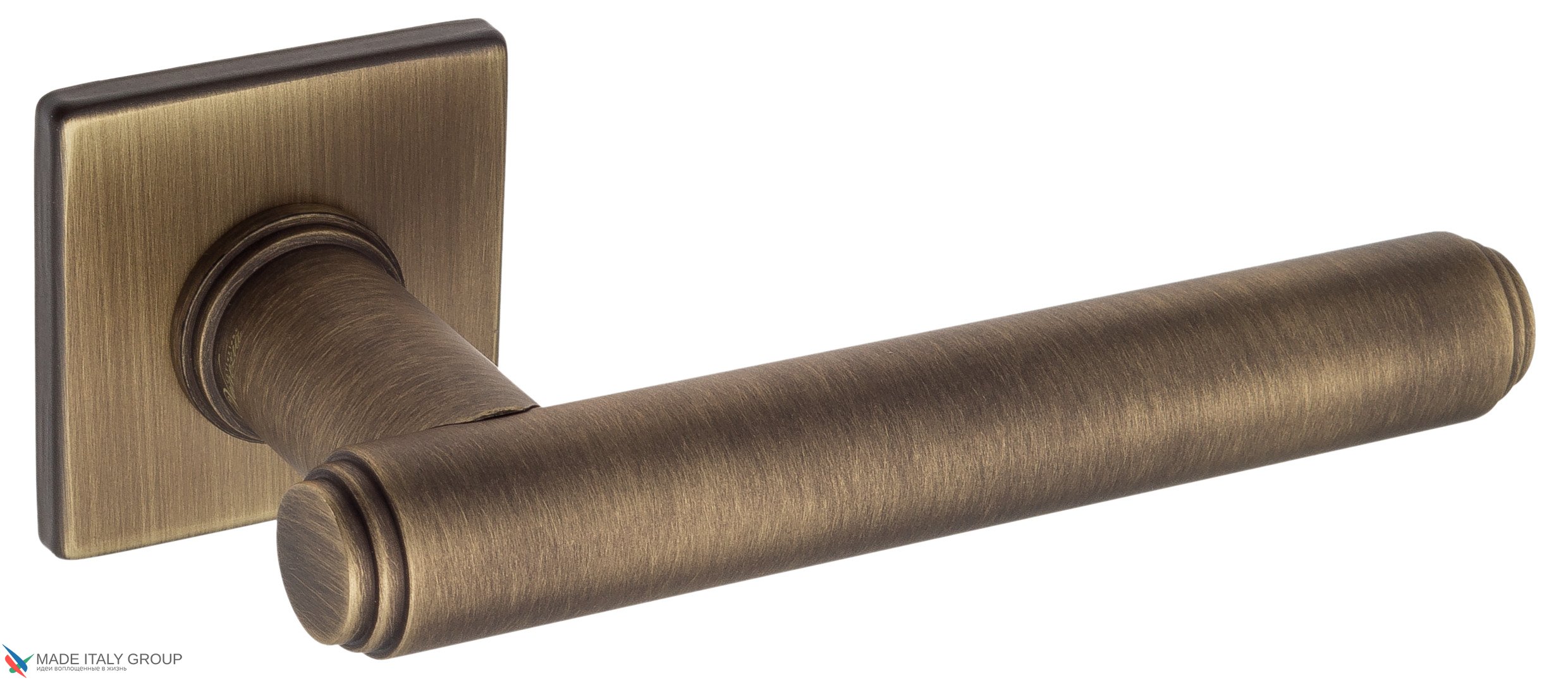 Дверная ручка Venezia "EXA" FSS матовая бронза