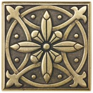 Вставка Moneli Decor Barro-co Art Taco Atrium Bronce 5х5
