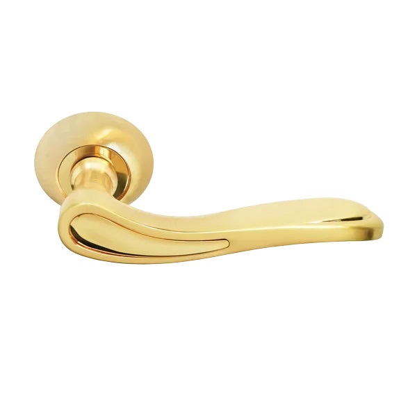 Ручка дверная межкомнатная Morelli MH-26 SG/GP матовое золото/золото