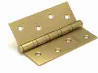 Комплект 2 шт. - Петля универсальная Fuaro 4BB/BL 125x75x2,5 SB (мат. золото) БЛИСТЕР