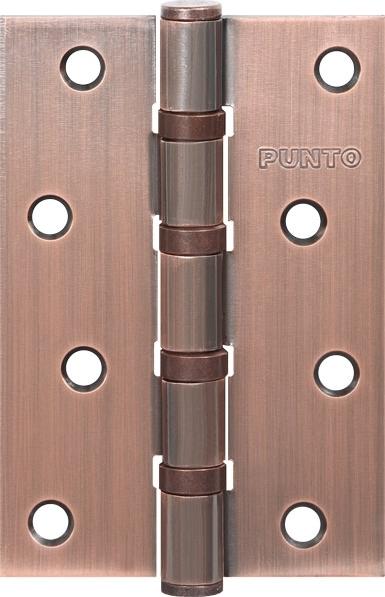 Петля дверная универсальная стальная Punto 4B 100х70х2.5 AC медь