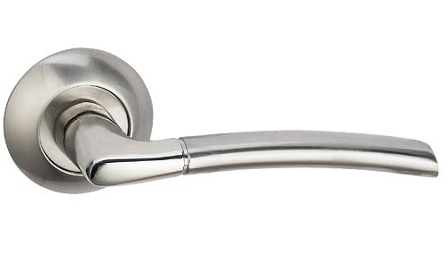 Ручка дверная межкомнатная Bussare Fino A-13-10 Chrome/S.Chrome хром/матовый хром