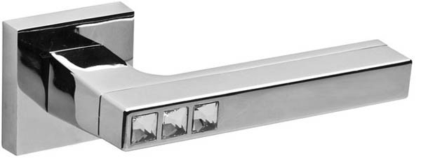 Ручки дверные межкомнатные Fuaro CRYSTAL FLASH DM/HD CP-8 хром