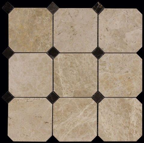 Мозаика Natural Octagon M036+M076-BP 100х100 30,5х30,5