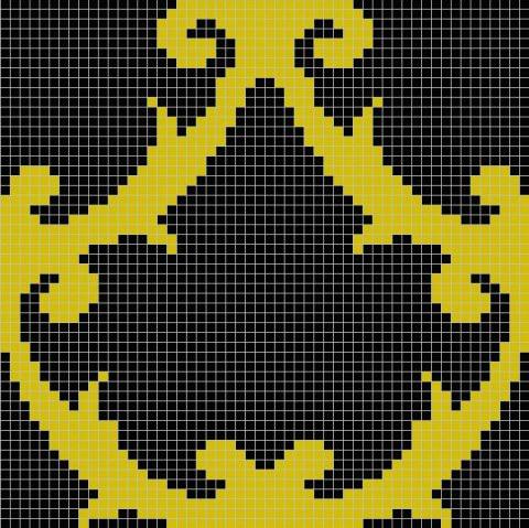 Мозаика Alma Панно 15 MZ-08 Black&GMC чип 15х15 88,5х88,5