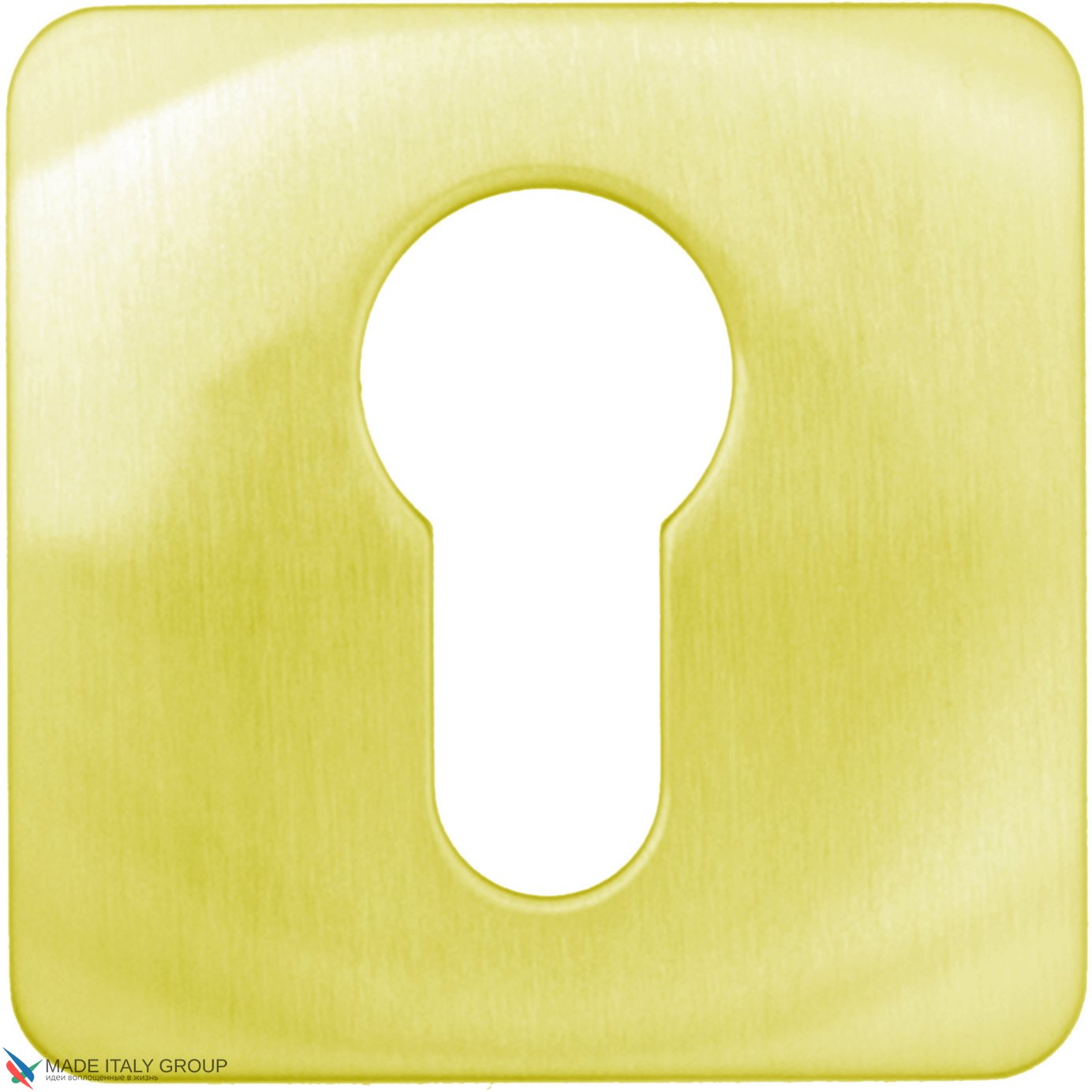 Накладка под цилиндр на квадратном основании COLOMBO PT13-OM матовое золото (2 шт)