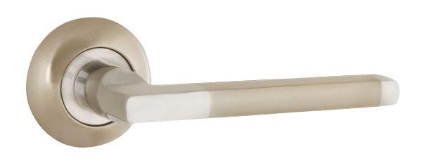 Ручки дверные межкомнатные AJAX POLO JR SN/CP-3 матовый никель/хром