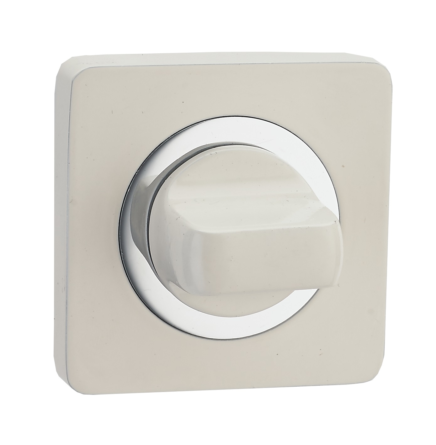 Завертка к ручкам RENZ INBK 02 MSW/CP мат.суп.бел./хр.бл.КВ