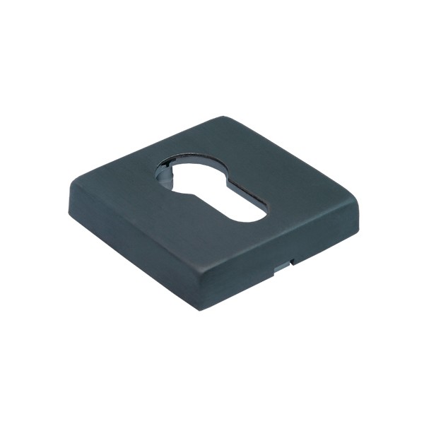 Накладка дверная с квадратным основанием под цилиндр Morelli Luxury ECO LUX-KH-Q NERO