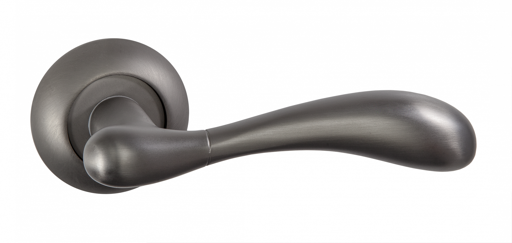 Ручки дверные RENZ INDH 89-08 MBN Розаро матовый черный никель