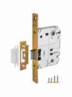 Замок межкомнатный дверной под фиксатор Punto L72-50 CFB Кофе глянец