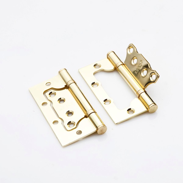 Петля дверная накладная без врезки RENZ IN100-2BB FH PB 100*75*2,5 2подш б/колп лат.бл.