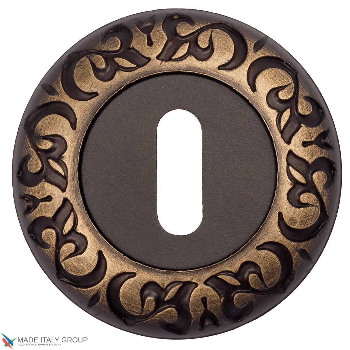Накладка дверная под ключ буратино Venezia KEY-1 D4 темная бронза (2шт.)