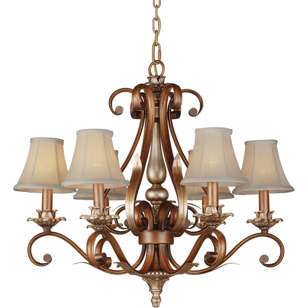 Люстра подвесная N-Light 701-06-52 antique silver + dark brown