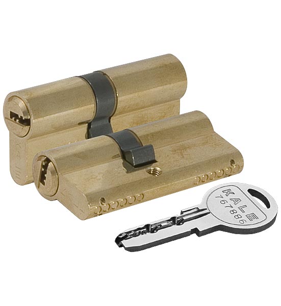 Цилиндровый механизм KALE KILIT 164 SN/80 (30+10+40) mm латунь 5 кл.