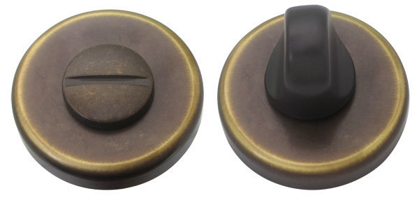 Завертка дверная сантехническая Colombo CD69 BZG G матовая бронза